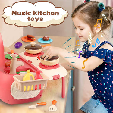 29 PCS 2 IN 1 STEREO KITCHEN PLAY SET FOR KIDS